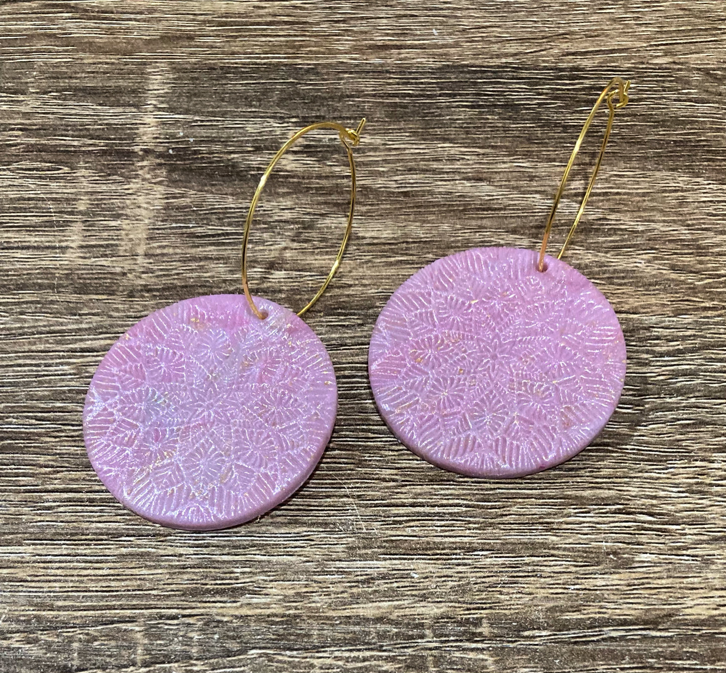 Sutton|Pink Marble|Statement Dangles