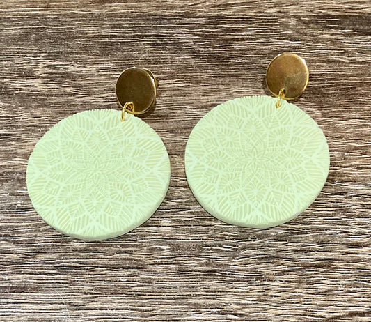 Sutton|Yellow Green|Statement Dangles