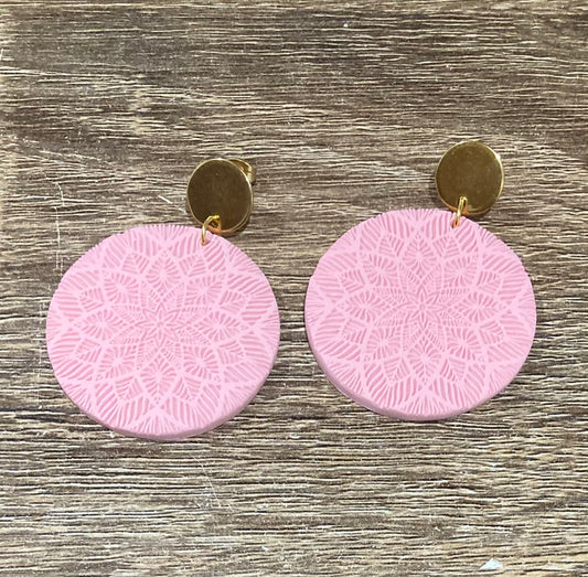 Sutton|Piggy Pink|Statement Dangles